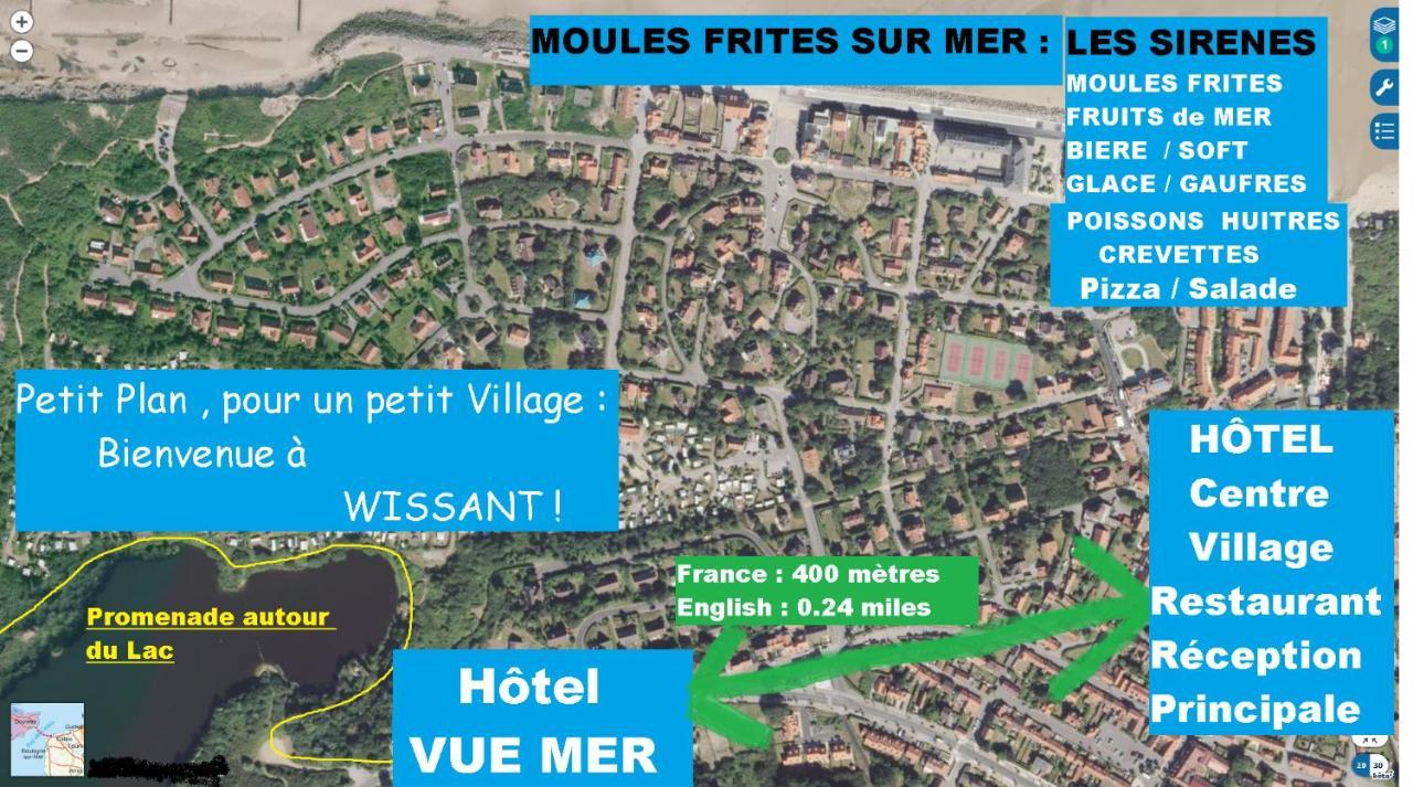 Hotel Le Vivier Wissant - Vue Mer - Cote D'Opale - Baie De Wissant - 2Caps Exterior foto